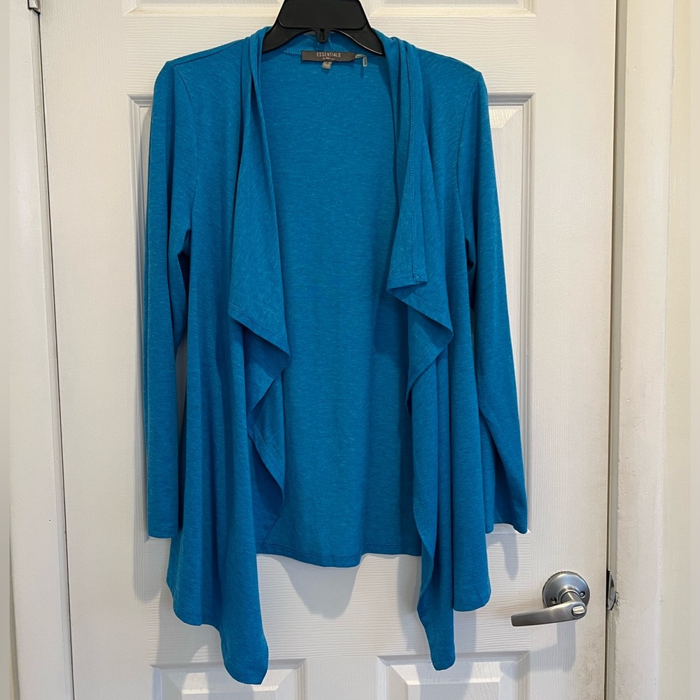 Essentials by Milano Draped Open Front Cardigan
